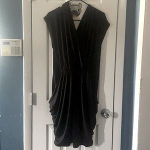 Beautiful black short sleeve above the knee dress